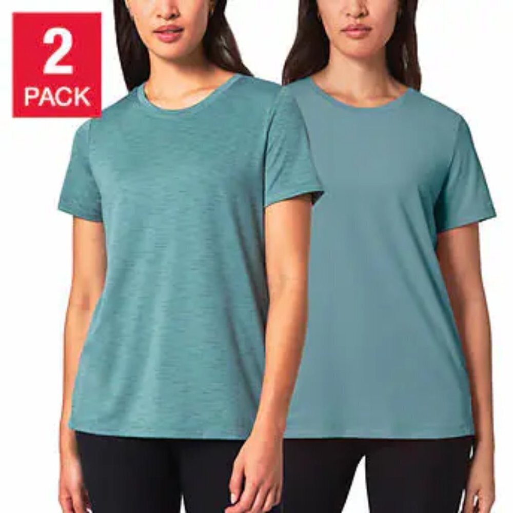 🍀 NWOT Mondetta 2-Pack Active Tees | Green